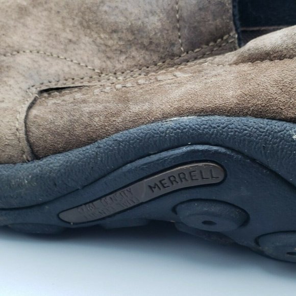 Merrell Men's Jungle Moc 100% Smoke Suede Leather Slide On Shoes Size 10.5 - Picture 9 of 9